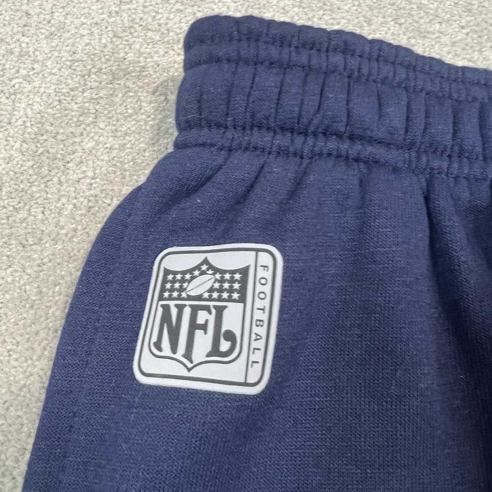 NFL Team Apparel Boys Joggers Size 14-16 Navy Blue Fleece Sweatpants NWT